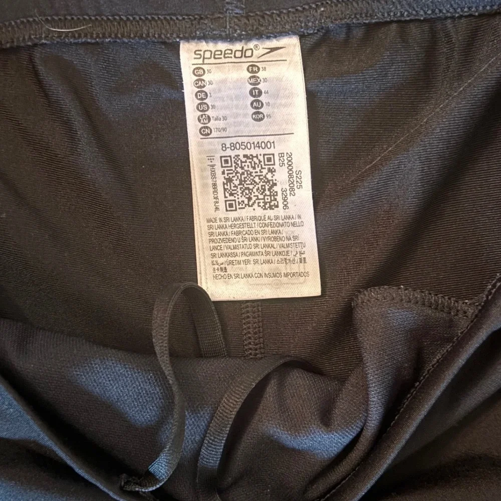 Speedo Swim Jammers Men 30 Black Excellent Endurance+ Training Bundle 4